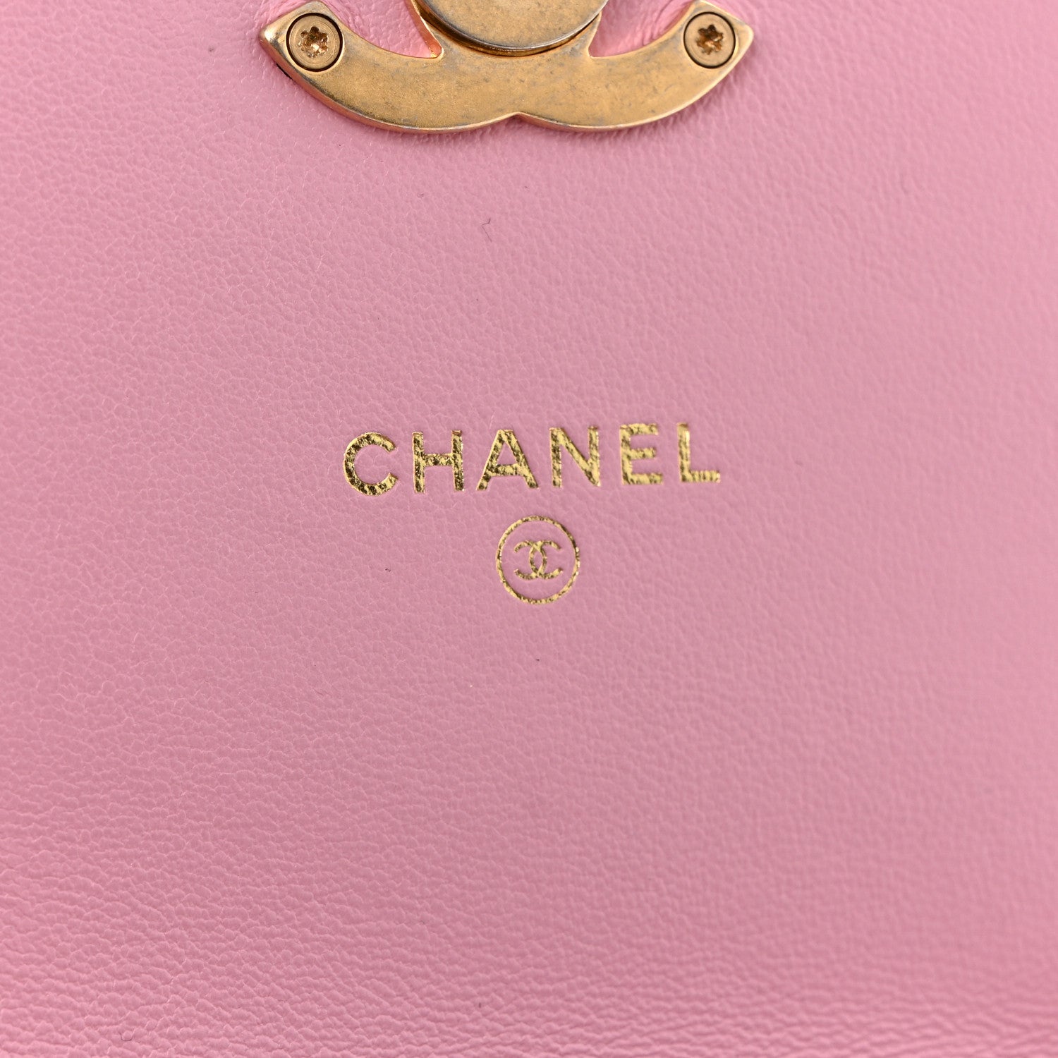 Chanel Lambskin Quilted Lacquered Chain Phone Holder With Chain Dark Pink 6 of 11