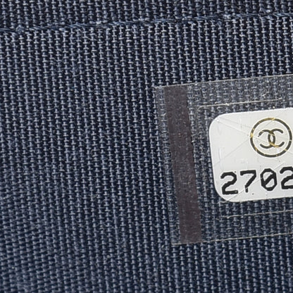 Chanel Canvas Small Deauville Clutch With Chain Blue 12 of 13