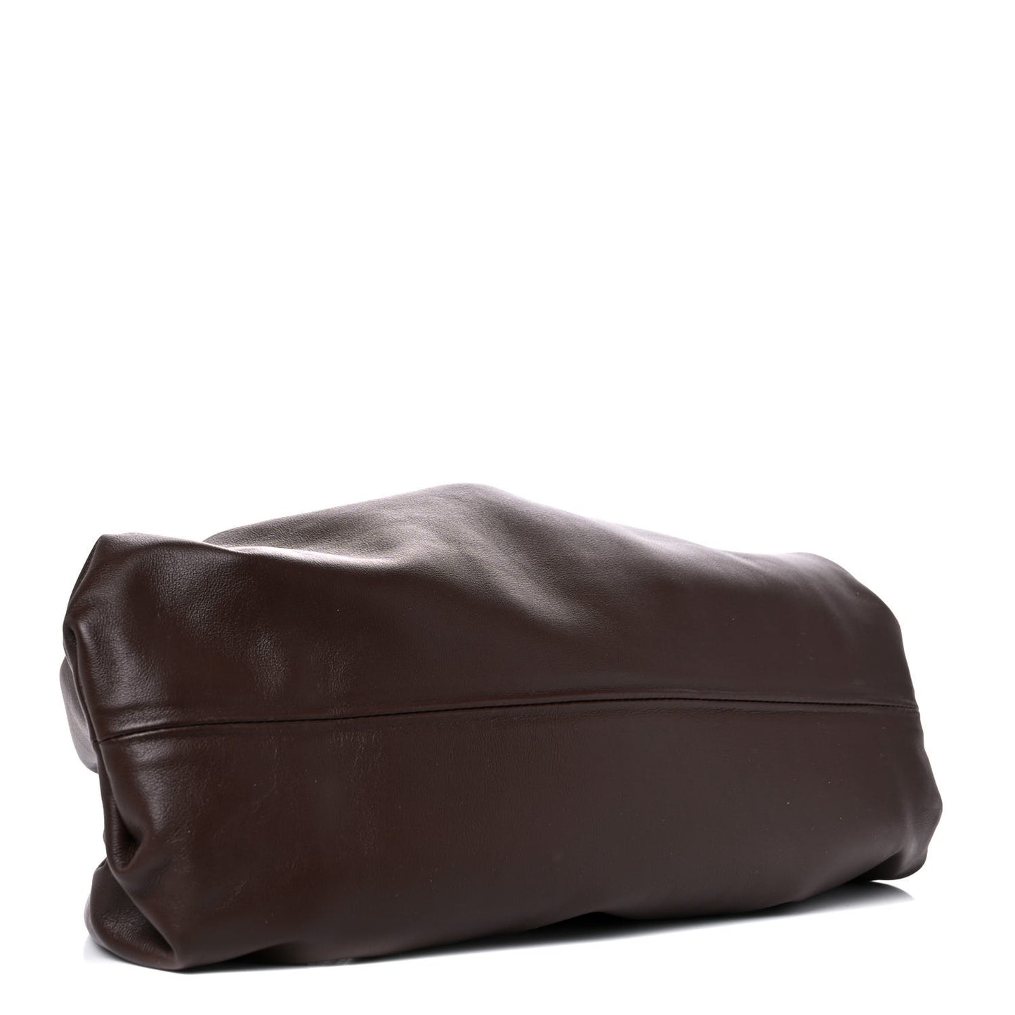 Smooth Butter Calf The Pouch Oversized Clutch Brownie
