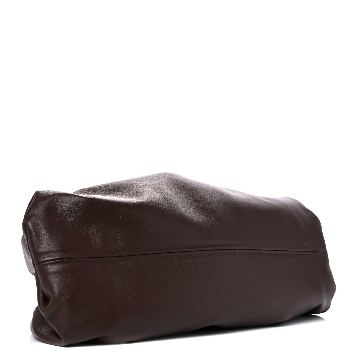 Bottega Veneta Smooth Butter Calf The Pouch Oversized Clutch Brownie 4 of 9