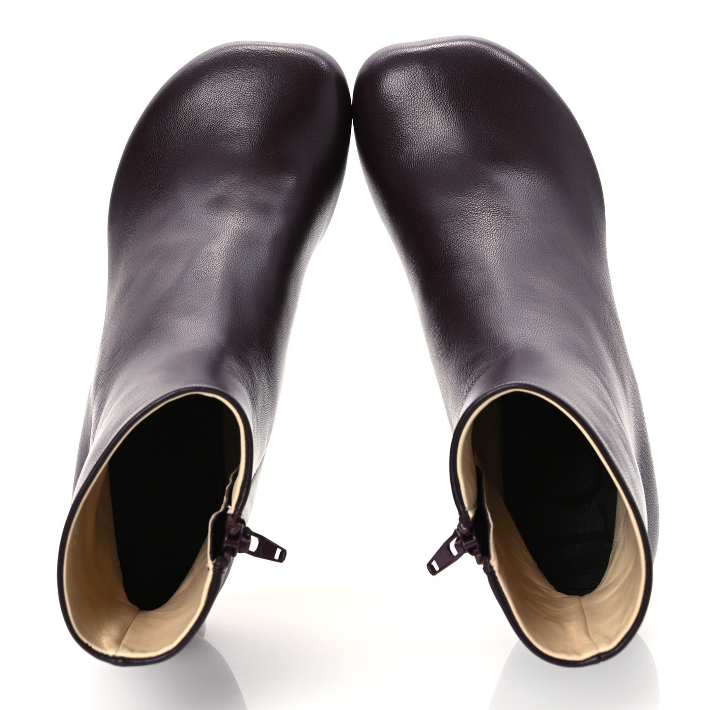 Calfskin Toy Ankle Boots 35 Burgundy
