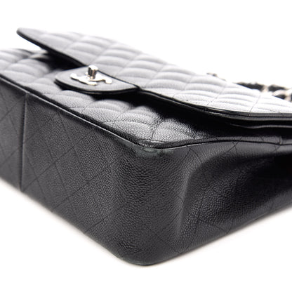 Chanel Caviar Quilted Jumbo Double Flap Black 10 of 13