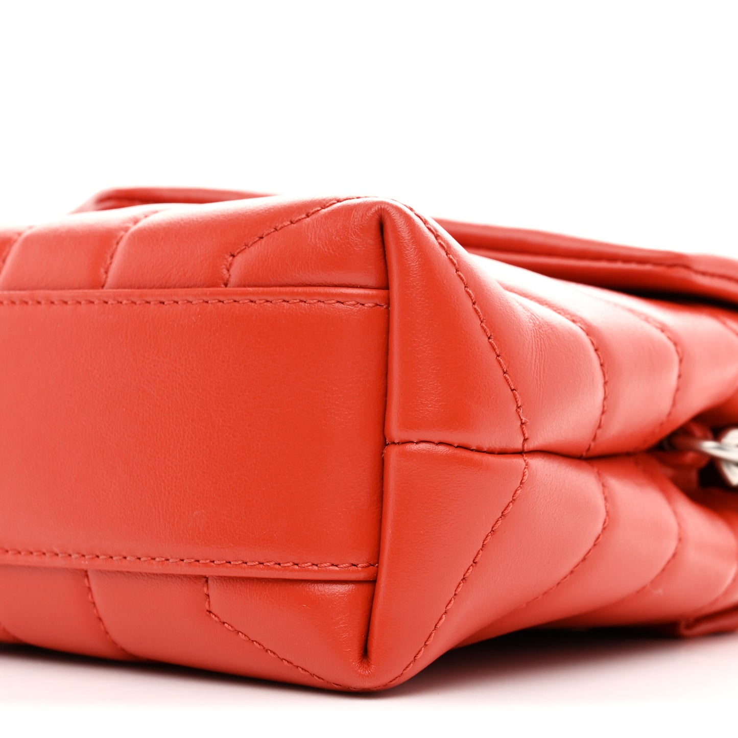 Calfskin Y Quilted Monogram Toy Loulou Crossbody Bag Coral