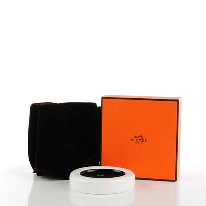 Hermes Lacquered Wood Ariodante Bracelet S White 5 of 5