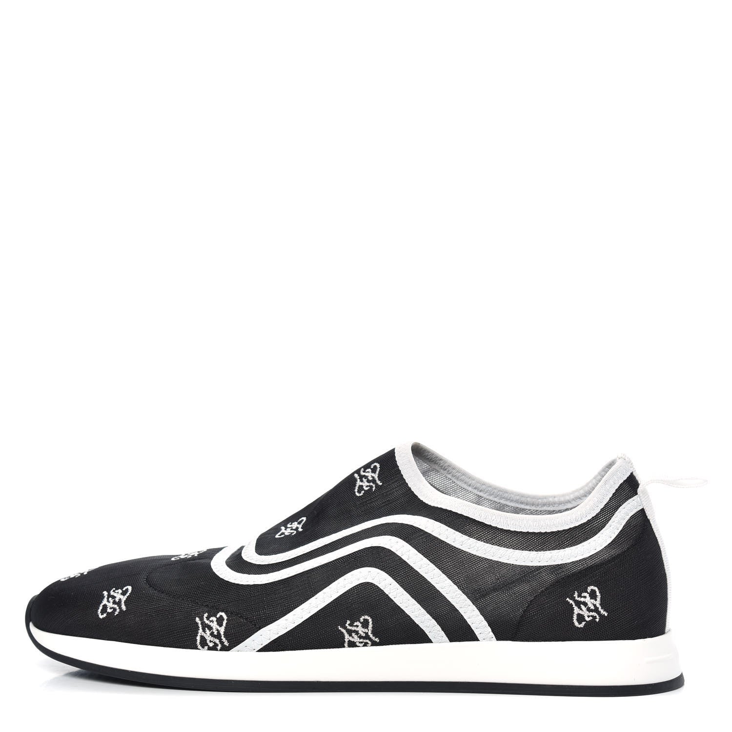 Fendi Mesh FF Karligraphy Slip On Sneakers 39 Black 1 of 7