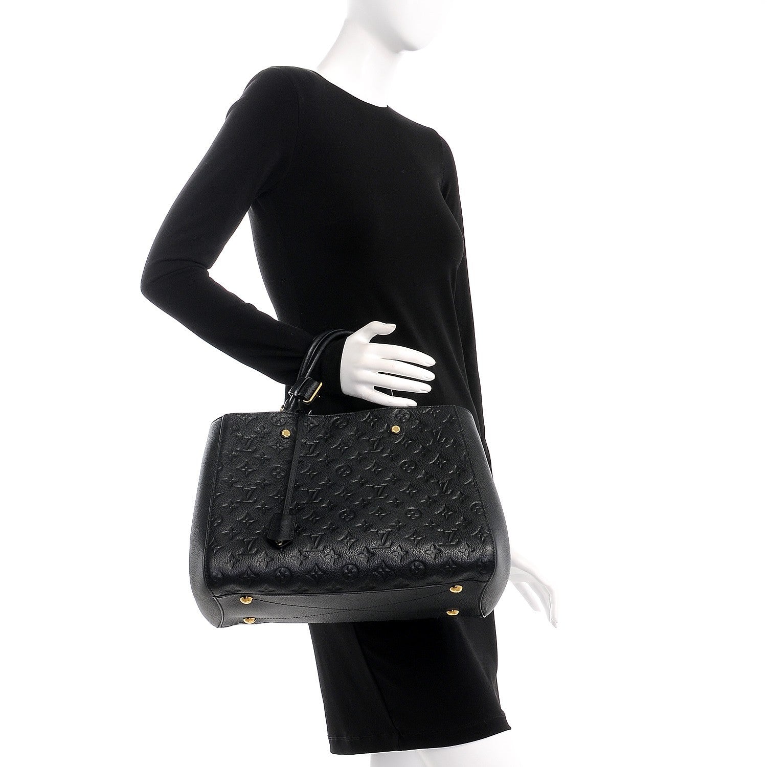 Louis Vuitton Empreinte Montaigne GM Black 3 of 9