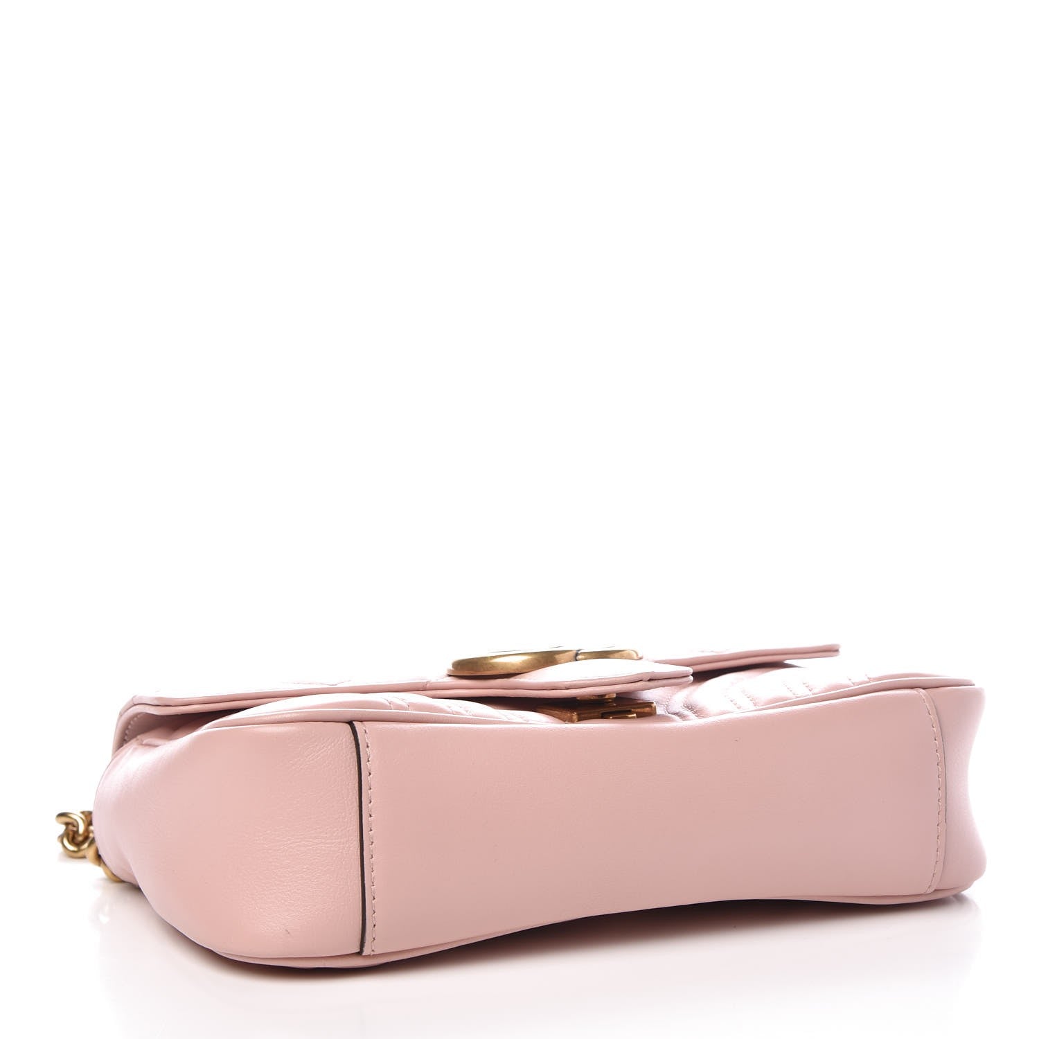 Gucci Calfskin Matelasse Mini GG Marmont Shoulder Bag Perfect Pink 4 of 10