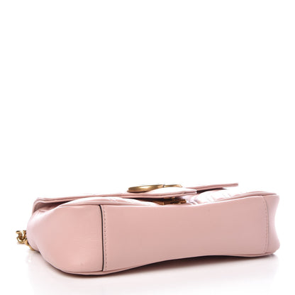 Gucci Calfskin Matelasse Mini GG Marmont Shoulder Bag Perfect Pink 4 of 10