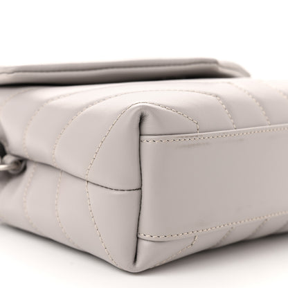 Saint Laurent Calfskin Y Quilted Monogram Toy Loulou Satchel Granite 9 of 11