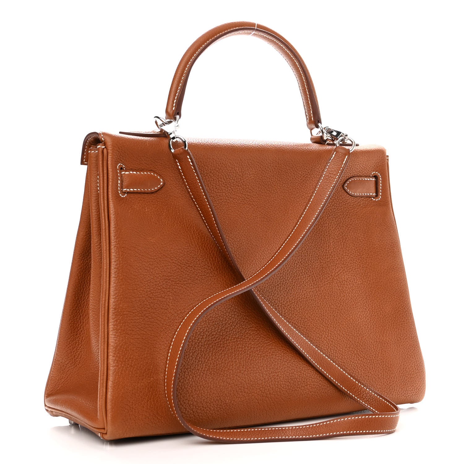 Hermes Barenia Faubourg Kelly Retourne 32 Fauve 3 of 11