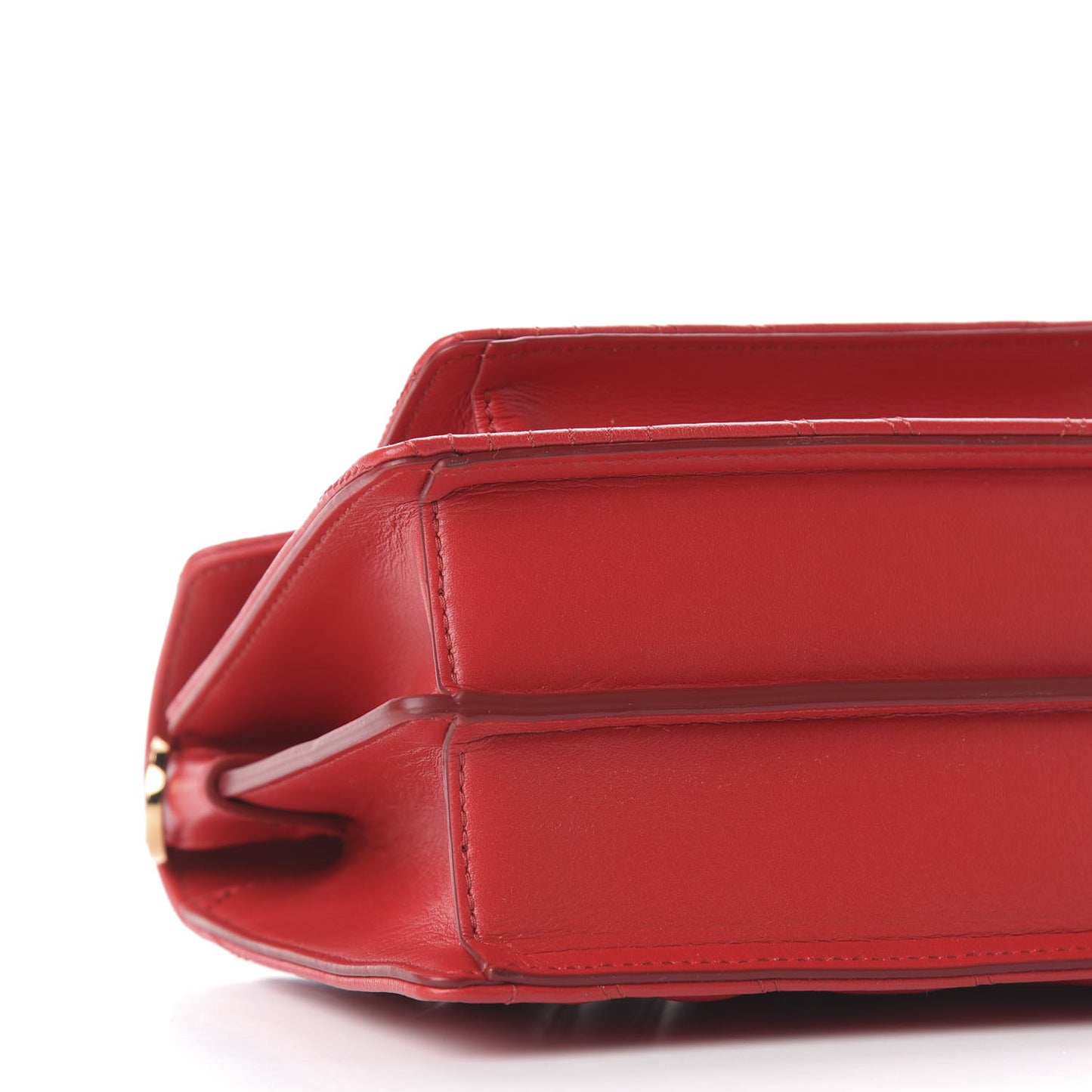 Lambskin Quilted Small Patricia Crossbody Bag Ruby Red