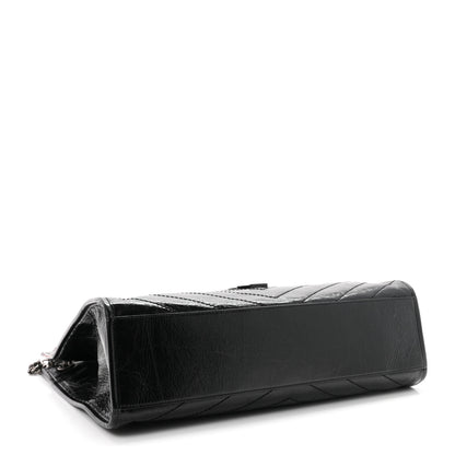 Saint Laurent Crinkled Calfskin Matelasse Monogram Large Niki Shopper Tote Black 4 of 11