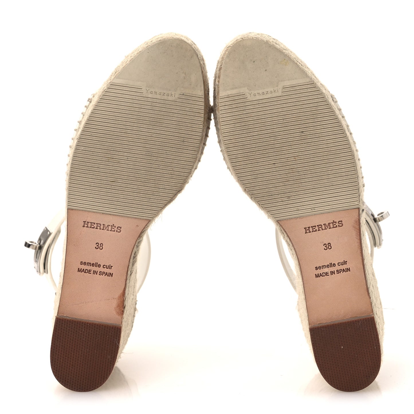 Calfskin Tipoli Espadrille Wedges 38 White