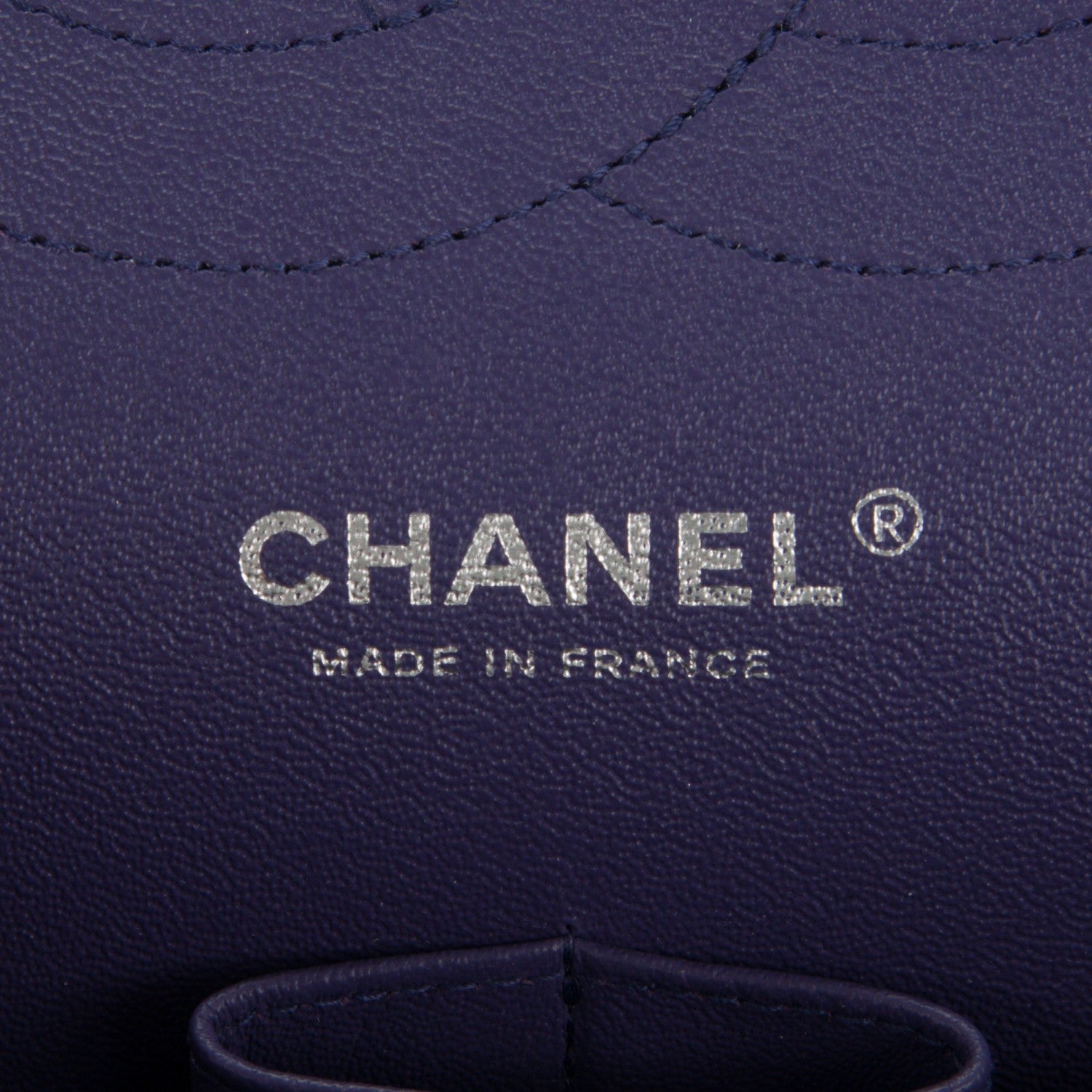 Chanel Lambskin Quilted Jumbo Double Flap Purple 6 of 7