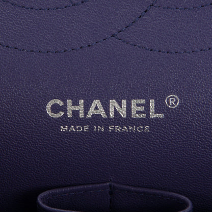 Chanel Lambskin Quilted Jumbo Double Flap Purple 6 of 7