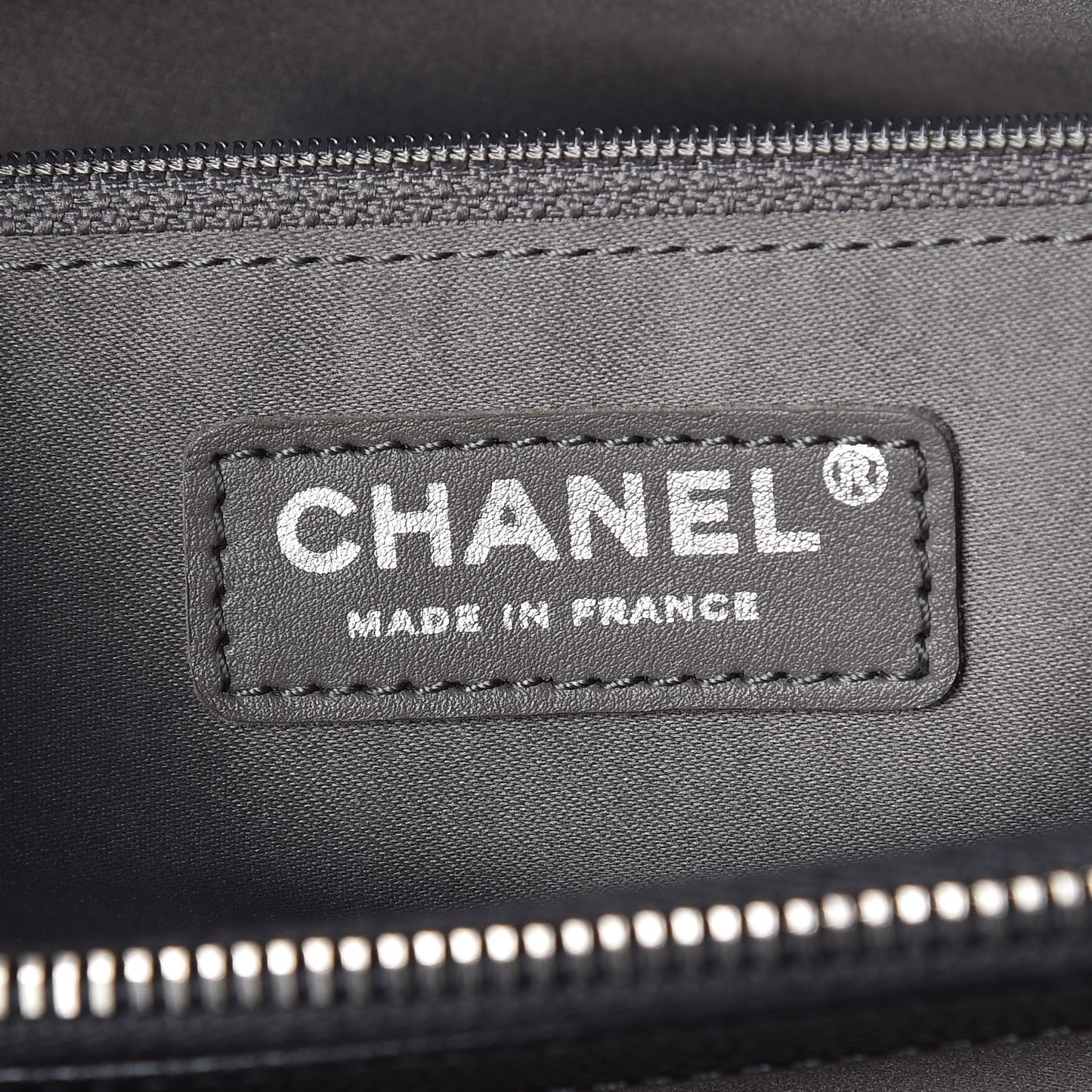 Caviar Quilted Grand Shopping Tote GST Dark Grey