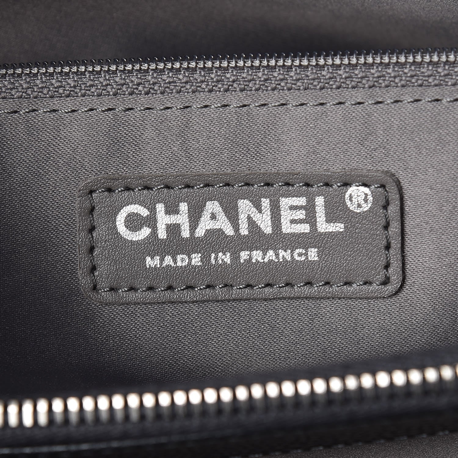 Chanel Caviar Quilted Grand Shopping Tote GST Dark Grey 8 of 9