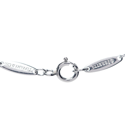 Tiffany Platinum Diamond .08ct Elsa Peretti Diamonds by the Yard Pendant Necklace 5 of 9