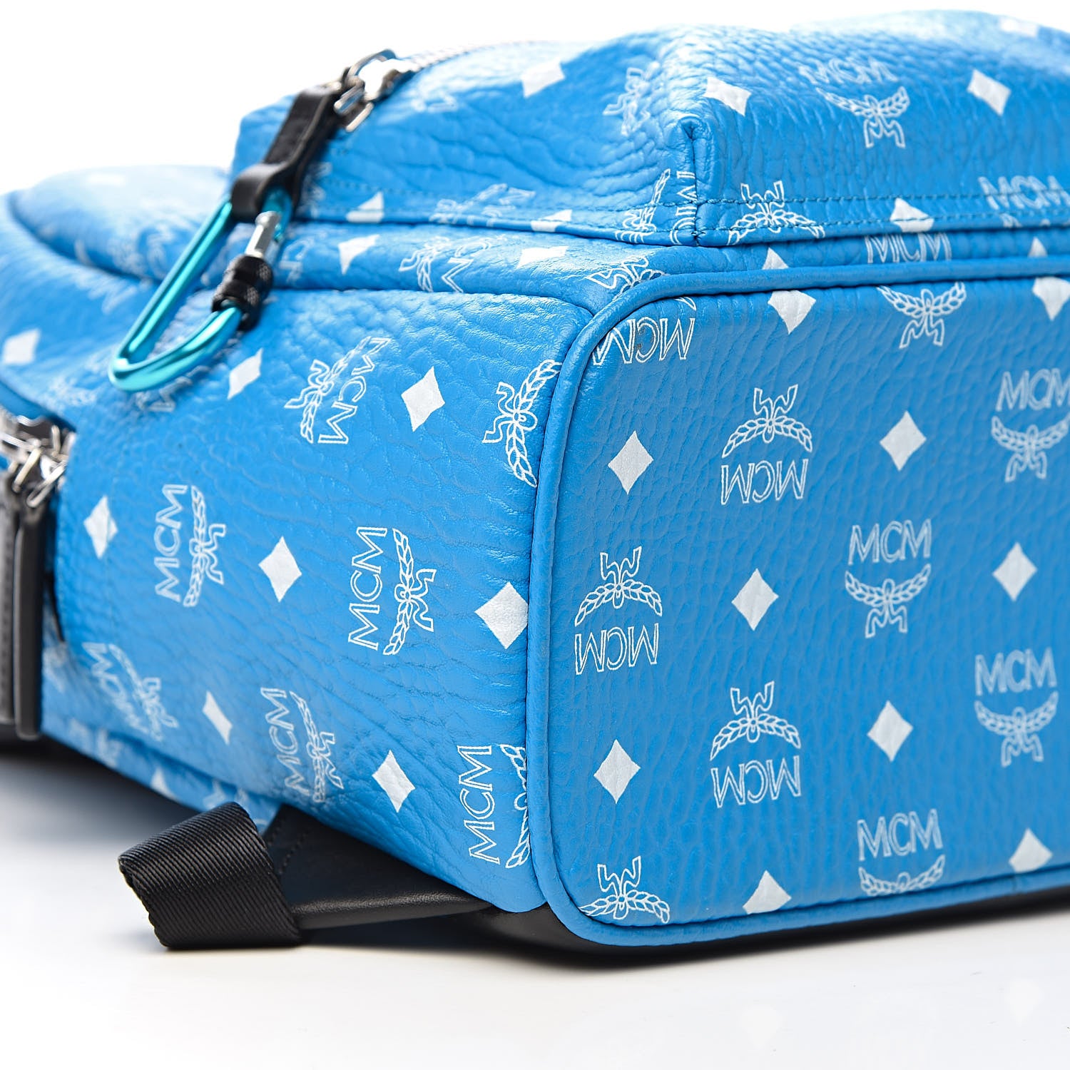 MCM Visetos Small Stark Backpack Blue 7 of 9