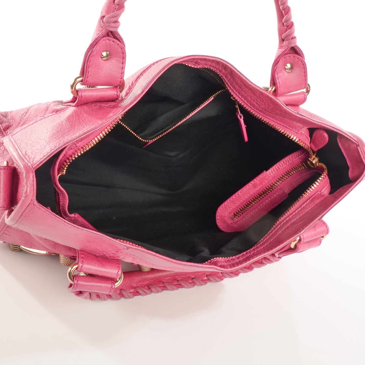 Agneau Giant 21 Rose Gold Hardware City Cyclamen Fucsia