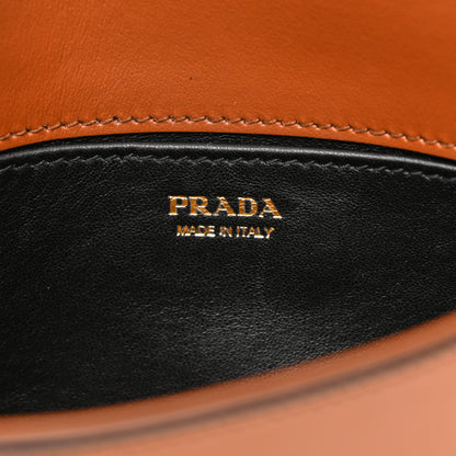 Prada City Calf Flap Shoulder Bag Cognac 6 of 11