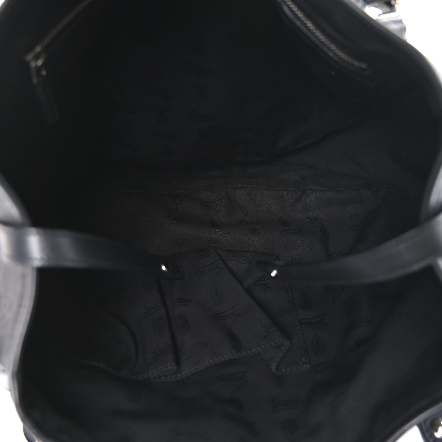 Guccissima Medium GG Twins Shoulder Bag Black