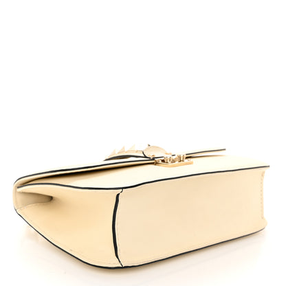 Valentino Garavani Vitello Medium Glam Lock Rockstud Flap Light Ivory 4 of 11