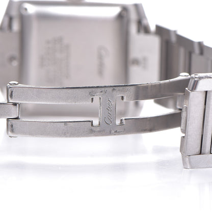 Cartier Stainless Steel 28mm Tank Francaise Automatic Watch 7 of 9