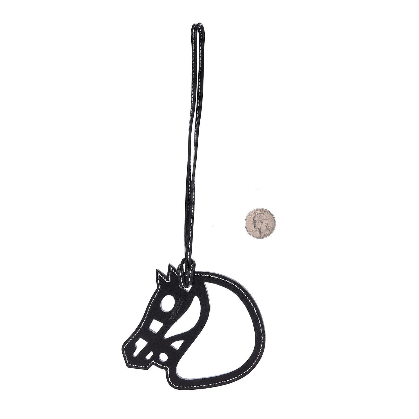 Box Paddock Cheval Horse Bag Charm Black