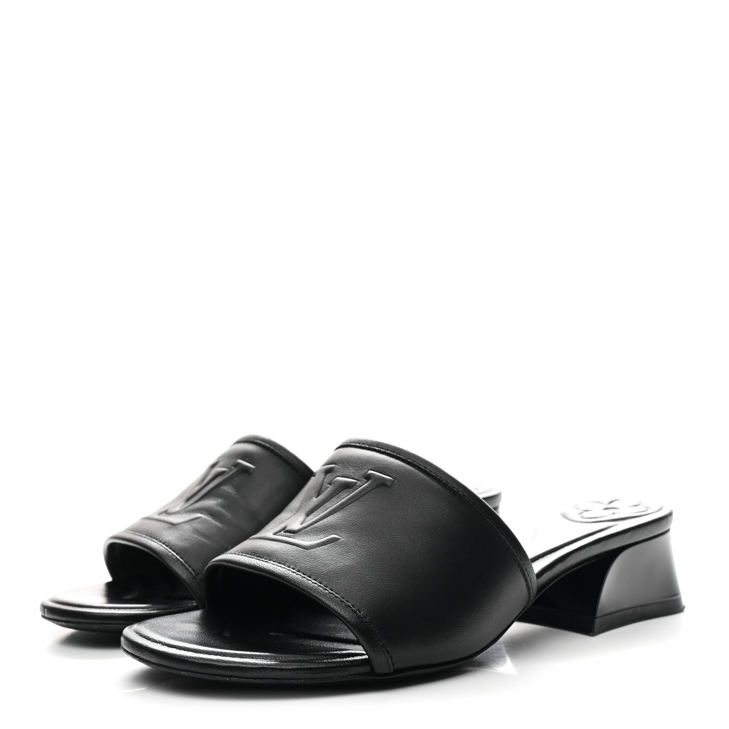 Louis Vuitton Lambskin Magnetic Mules 35 Black 4 of 10