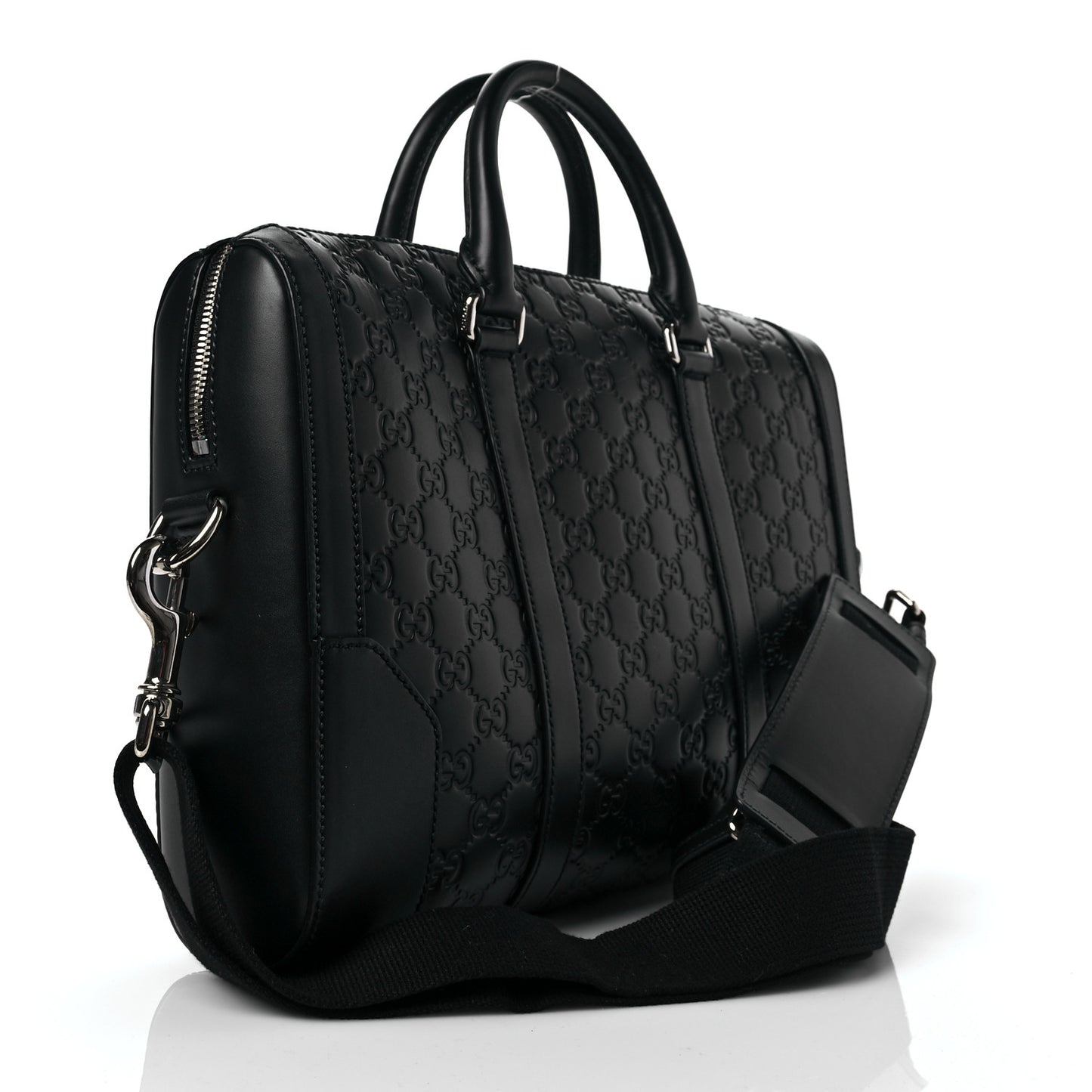Guccissima Signature Briefcase Black
