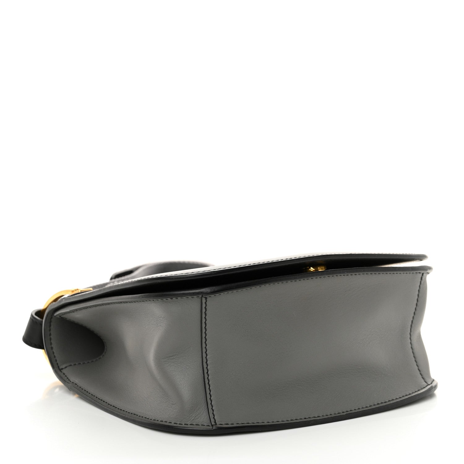 Prada City Calf Pionniere Saddle Bag Marmo Black 4 of 12