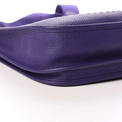 Hermes Taurillon Clemence Evelyne III PM Iris 5 of 9