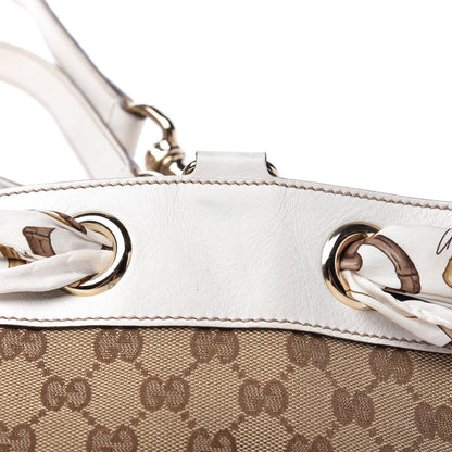 Gucci Monogram Large Positano Tote Off White 13 of 14