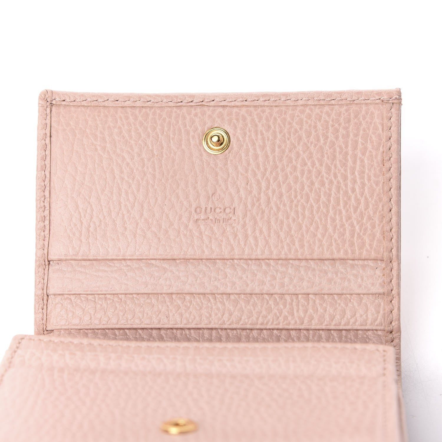Gucci Dollar Calfskin GG Marmont Card Case Perfect Pink 6 of 8