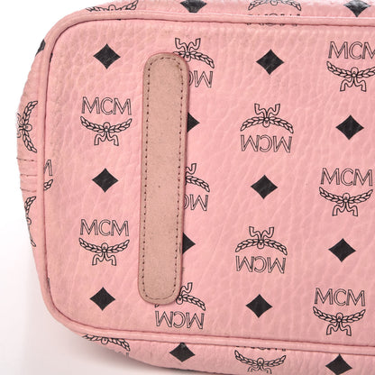 MCM Visetos Medium Anya Shopper Tote Light Pink 8 of 10