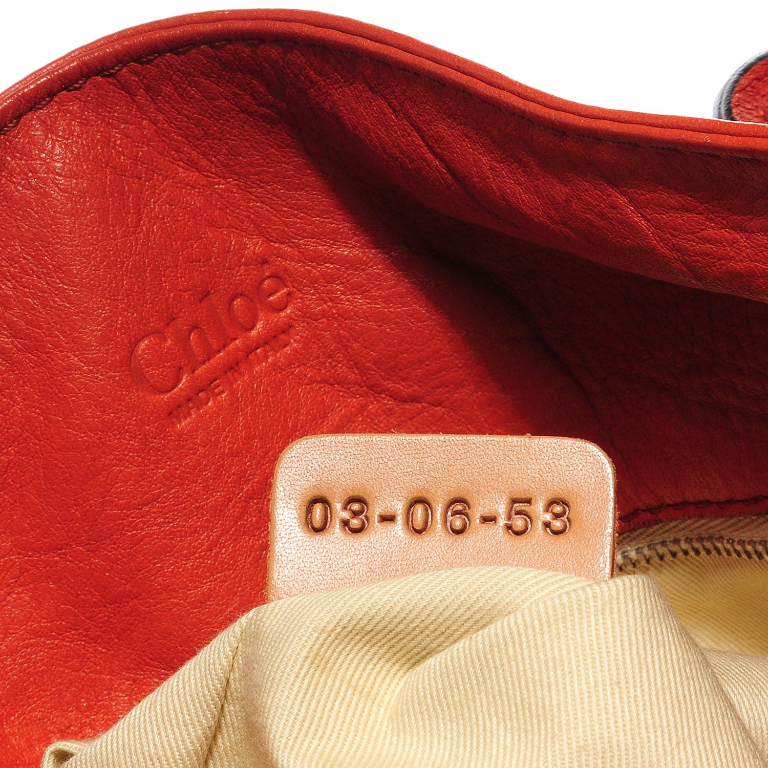 Chloe Leather Paddington Tote Orange 7 of 10