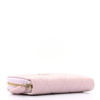 Chanel Caviar Quilted Zip Coin Purse Light Pink 4 of 7