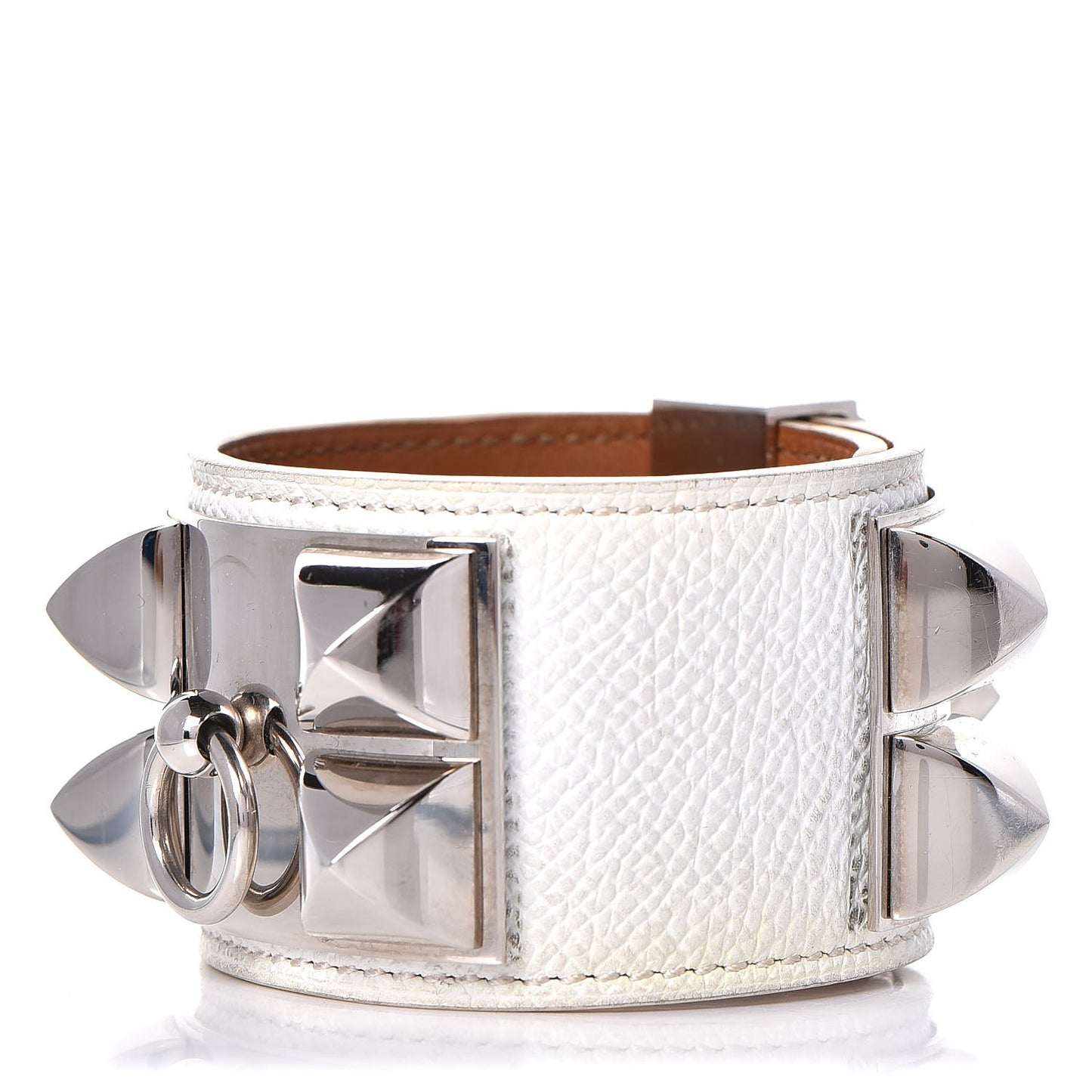 Epsom Collier de Chien CDC Bracelet S Blanc White