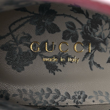 Gucci Goatskin Hills Logo Ankle Boots 37 Burgundy 8 of 8