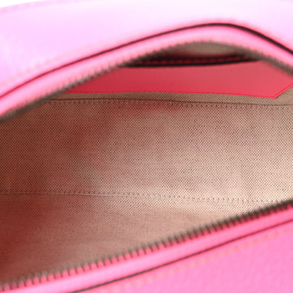 Gucci GG Supreme Monogram Textured Dollar Calfskin Web Ophidia Small Crossbody Bag Beige Ebony Fuchsia 5 of 10
