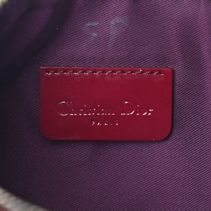 Christian Dior Patent Monogram Mini Saddle Pochette Red 6 of 7