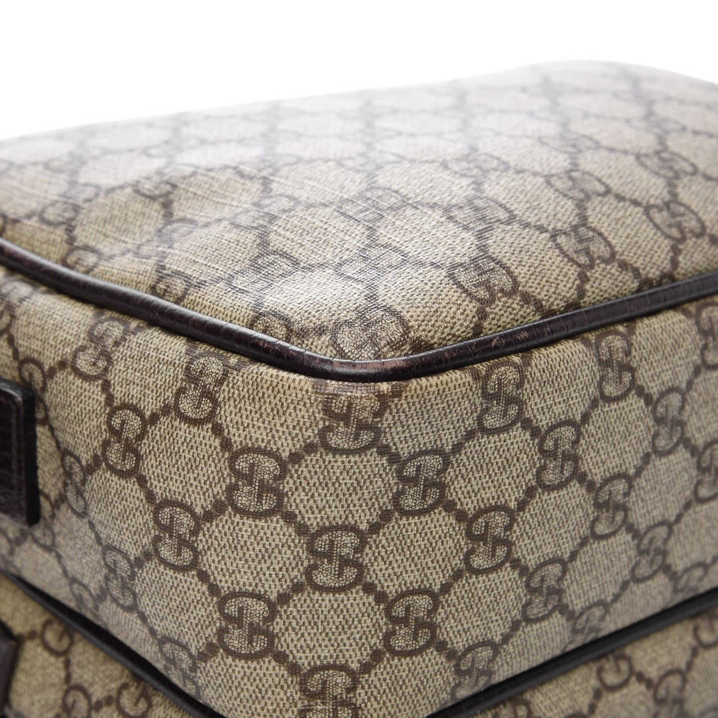 GG Plus Monogram Camera Bag Dark Brown