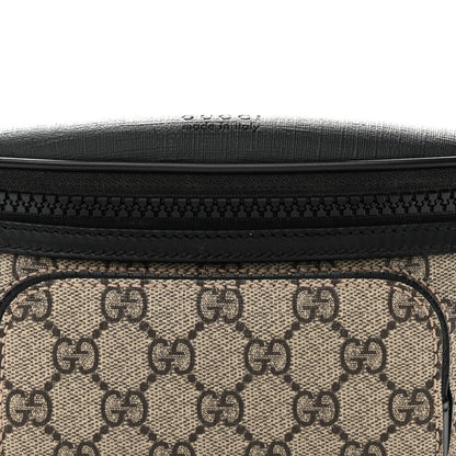 Gucci GG Supreme Monogram Belt Bag Black 8 of 10