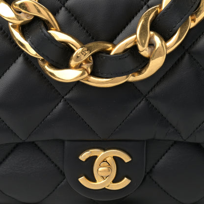 Chanel Lambskin Quilted Large CC Funky Town Flap Black 8 of 10