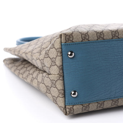 Gucci GG Plus Monogram Small Vertical Tote Turquoise 6 of 10