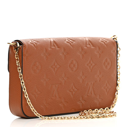 Louis Vuitton Empreinte Pochette Felicie Chain Wallet Cognac 4 of 12