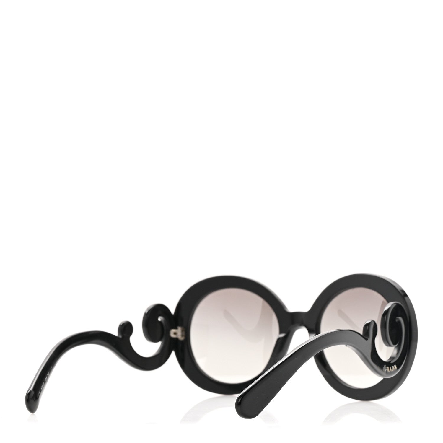 Prada Baroque Sunglasses SPR 27N Black 5 of 7