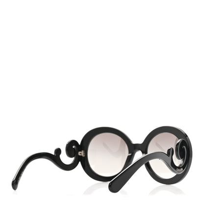 Prada Baroque Sunglasses SPR 27N Black 5 of 7