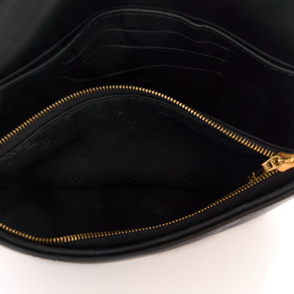 Louis Vuitton Calfskin Bubblegram Wallet On Strap Black 6 of 12